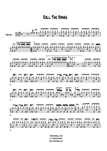 Roll the Bones - Rush - Full Drum Transcription / Drum Sheet Music - AriaMus.com