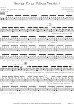 Georgy Porgy Toto Full Drum Transcription / Drum Sheet Music COPYDRUM