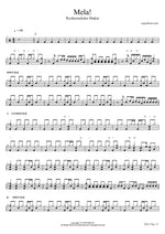 Mela! (メラ!) - Ryokuoushoku Shakai (緑黄色社会) drum sheet music