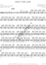 Hold the Line Toto Full Drum Transcription / Drum Sheet Music COPYDRUM