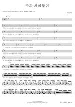 Just as the Lord Has Risen (주가 사셨듯이) WELOVE Full Drum Transcription / Drum Sheet Music COPYDRUM