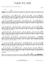 The Sun Setting in My Heart (가슴에 지는 태양) Kim Beom Soo (김범수) Full Drum Transcription / Drum Sheet Music COPYDRUM