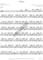 Taboo Dave Weckl Full Drum Transcription / Drum Sheet Music COPYDRUM