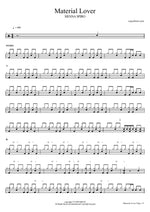 Material Lover - Sienna Spiro drum sheet music