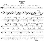Beggin' Måneskin Full Drum Transcription / Drum Sheet Music Cyril Mayer