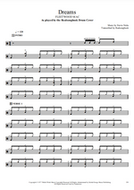 Dreams Fleetwood Mac Full Drum Transcription / Drum Sheet Music Realsongbook