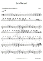 Feliz Navidad Boney M. Full Drum Transcription / Drum Sheet Music COPYDRUM