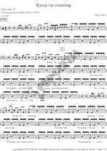 Keep on Running Tom Johns Full Drum Transcription / Drum Sheet Music COPYDRUM