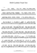 Dirlil Cymbals Track Test Unknown Full Drum Transcription / Drum Sheet Music COPYDRUM
