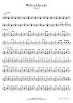 Walls of Jericho Bon Jovi Full Drum Transcription / Drum Sheet Music COPYDRUM