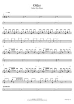 Older Sasha Alex Sloan Full Drum Transcription / Drum Sheet Music COPYDRUM