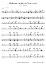 Christmas the Whole Year Round - Sabrina Carpenter drum sheet music