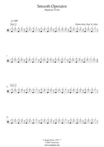 Smooth Operator - Sade drum sheet music