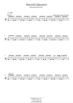 Smooth Operator - Sade drum sheet music