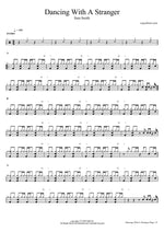Dancing with a Stranger - Sam Smith drum sheet music