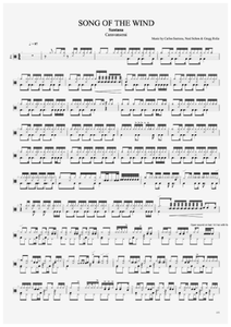 Song of the Wind - Santana - Full Drum Transcription / Drum Sheet Music - AriaMus.com