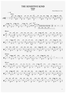 The Sensitive Kind - Santana - Full Drum Transcription / Drum Sheet Music - AriaMus.com