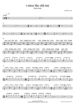 I Miss the Old Me - Sarah Kang drum sheet music