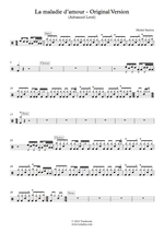 La Maladie D'Amour - Michel Sardou drum sheet music