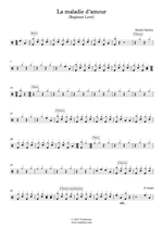 La Maladie D'Amour - Michel Sardou drum sheet music