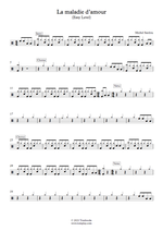 La Maladie D'Amour - Michel Sardou drum sheet music
