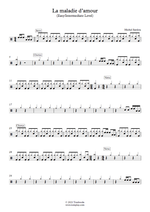 La Maladie D'Amour - Michel Sardou drum sheet music