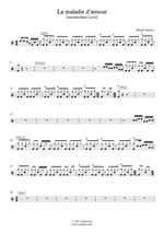La Maladie D'Amour - Michel Sardou drum sheet music
