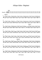 Afrique Adieu V.maxi - Michel Sardou drum sheet music