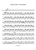 Afrique Adieu V.maxi - Michel Sardou drum sheet music