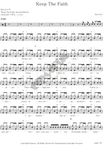 Keep the Faith Bon Jovi Full Drum Transcription / Drum Sheet Music COPYDRUM