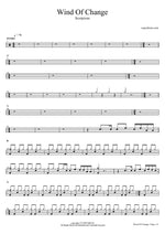 Wind of Change - Scorpions drum sheet music