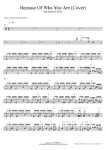 Because of Who You Are - Sein Kwon X ASTG (권세인) drum sheet music