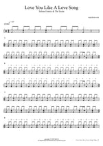 Love You Like a Love Song - Selena Gomez & The Scene drum sheet music