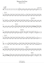 Wanna Get Free - Shaka Ponk drum sheet music