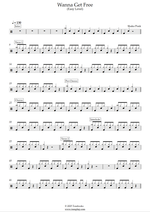 Wanna Get Free - Shaka Ponk drum sheet music