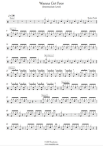 Wanna Get Free - Shaka Ponk drum sheet music