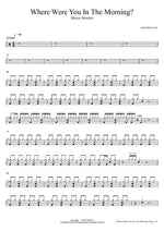 Where Were You in the Morning? - Shawn Mendes drum sheet music