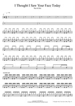 I Thought I Saw Your Face Today - She & Him drum sheet music