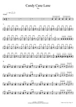 Candy Cane Lane - Sia drum sheet music