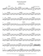 I'm So Excited - The Pointer Sisters drum sheet music