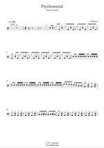 Psychosocial - Slipknot drum sheet music