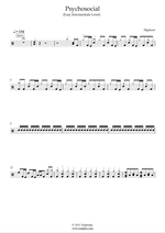 Psychosocial - Slipknot drum sheet music