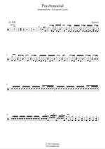 Psychosocial - Slipknot drum sheet music
