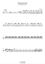 Psychosocial - Slipknot drum sheet music