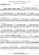 What the World Will Never Take (Live) Hillsong United Full Drum Transcription / Drum Sheet Music COPYDRUM