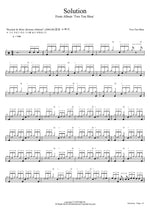 Solution Two Ton Shoe Full Drum Transcription / Drum Sheet Music COPYDRUM