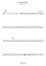 C'est Un Pays - Soldat Louis drum sheet music