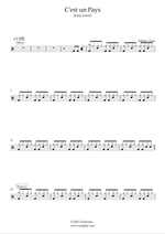 C'est Un Pays - Soldat Louis drum sheet music