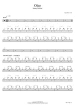 Oleo - Sonny Rollins drum sheet music