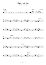 Black Hole Sun - Soundgarden drum sheet music